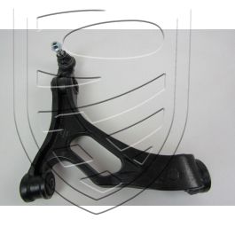 Bras transversal de suspension de roue avec coussinets caoutchouc et rotule-guide, inférieur, avant, gauche pour Cayenne 955 957