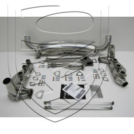 Kit d&rsquo;échappement avec 2 sorties Ø 84 mm, inox pour Porsche 911 3,2 &rsquo;84-&rsquo;89