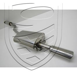 Silencieux d&rsquo;échappement Sport Inox poli pour Porsche 924S 944S/S2