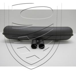 Silencieux d&rsquo;échappement style « GT3 » avec double sortie centrale Ø 63 mm, peint pour Porsche 914/6 911 &rsquo;63-&rsquo;73