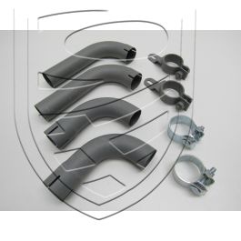 Kit de sorties d&rsquo;échappement avec colliers pour Porsche 356 B-T5 Europe B/C export USA