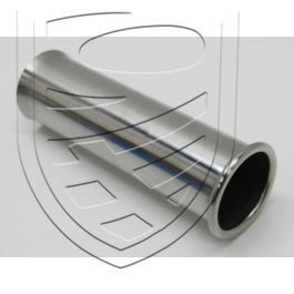 Sortie d&rsquo;échappement (45,5 x 170 x 60 mm) inox poli pour Porsche 356 A/B/C