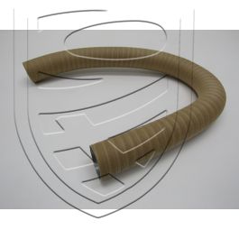 Gaine de chauffage droite (Ø 60 x 1110 mm) entre ventilateur et échangeur de chaleur, papier brun / Aluminium pour Porsche 911 &rsquo;74-&rsquo;83