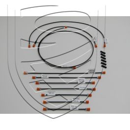 Kit de tuyaux de frein (10 p) pour système à 2 circuits (pas pour modèles avec servo) pour Porsche 911 &rsquo;69-&rsquo;71