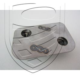 Plaque de montage de gâche de porte, sans peinture, gauche pour Porsche 911 &rsquo;63-&rsquo;89