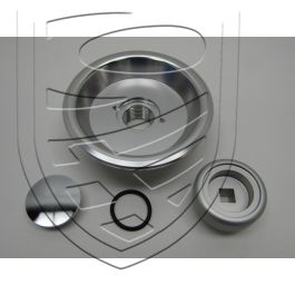 Kit de bouton de porte, aluminium (un coté) pour Porsche 911 &rsquo;77-&rsquo;89 928 964 993