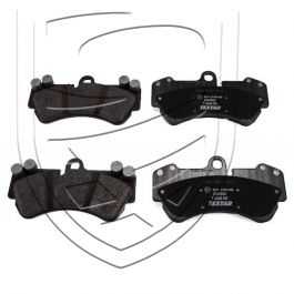 Kit de plaquettes de frein TEXTAR essieu avant pour Porsche 955 957 Cayenne