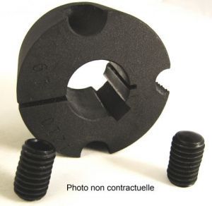 Moyeu conique 1610 pour poulie à gorge alésage 19 mm