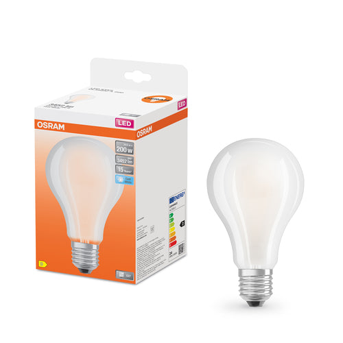 OSRAM lampe LED LED STAR CLASSIC A blanc froid 4000K 24W remplacement de 200W mat E27