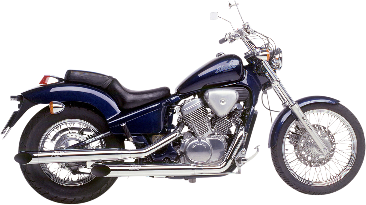 Escapes HOMOLOGADOS Leo Vince cromados para Honda Shadow 600