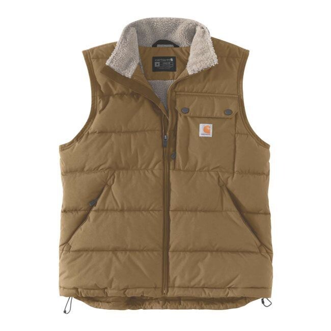 *2 WEEKS EXTRA TRANSIT TIME* CARHARTT LOOSE FIT MONTANA INSULATED VEST OAK BROWN