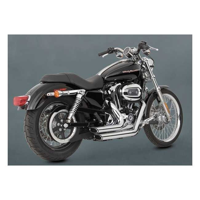 VANCE & HINES, 2-1/2&Prime; SHORTSHOTS STAGGERED EXH. CHROME