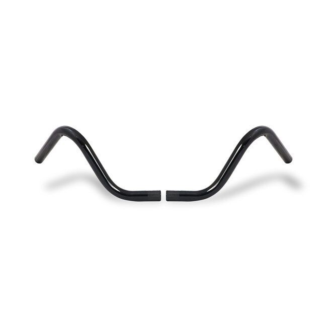 Manillar 2-PIECE BUCKHORN STYLE 25mm (1&Prime;) negro