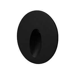 Yphix Applique murale LED encastrable Mala rond noir 3W 3000K IP54