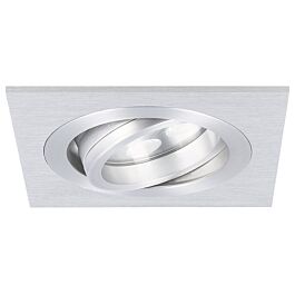 Yphix Spot LED encastrable Lecco carré 5W 2700K aluminium IP65 dimmable orientable