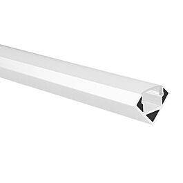Yphix Profilé ruban LED Tarenta blanc angle droit 1m avec couvercle opaque