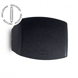 Fumagalli Applique murale Abram noir IP55 incluse R7S 4W 2700K/4000K/6500K