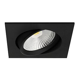 Ansell Spot LED Encastrable Eleanora carré en noir 6W dim to warm 2000K-3000K et Driver inclus IP44