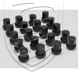 Jeu 20x écrou de roue M14x1,5, aluminium, noir pour Porsche 911 &rsquo;63-&rsquo;89 924 928 944 964 968 993