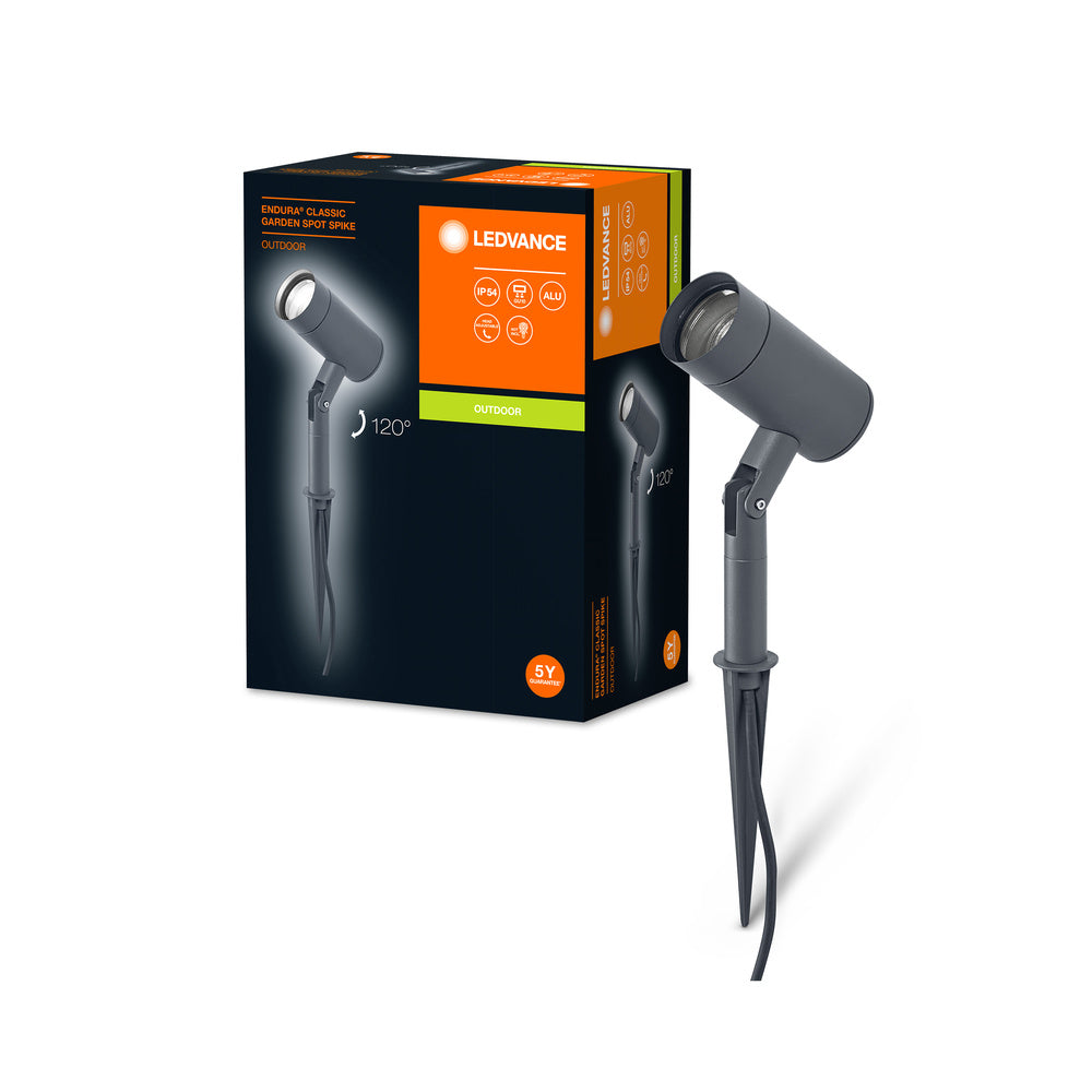 LEDVANCE ENDURA Lampe sur piquet d&rsquo;extérieur pour jardin, noir, GU10