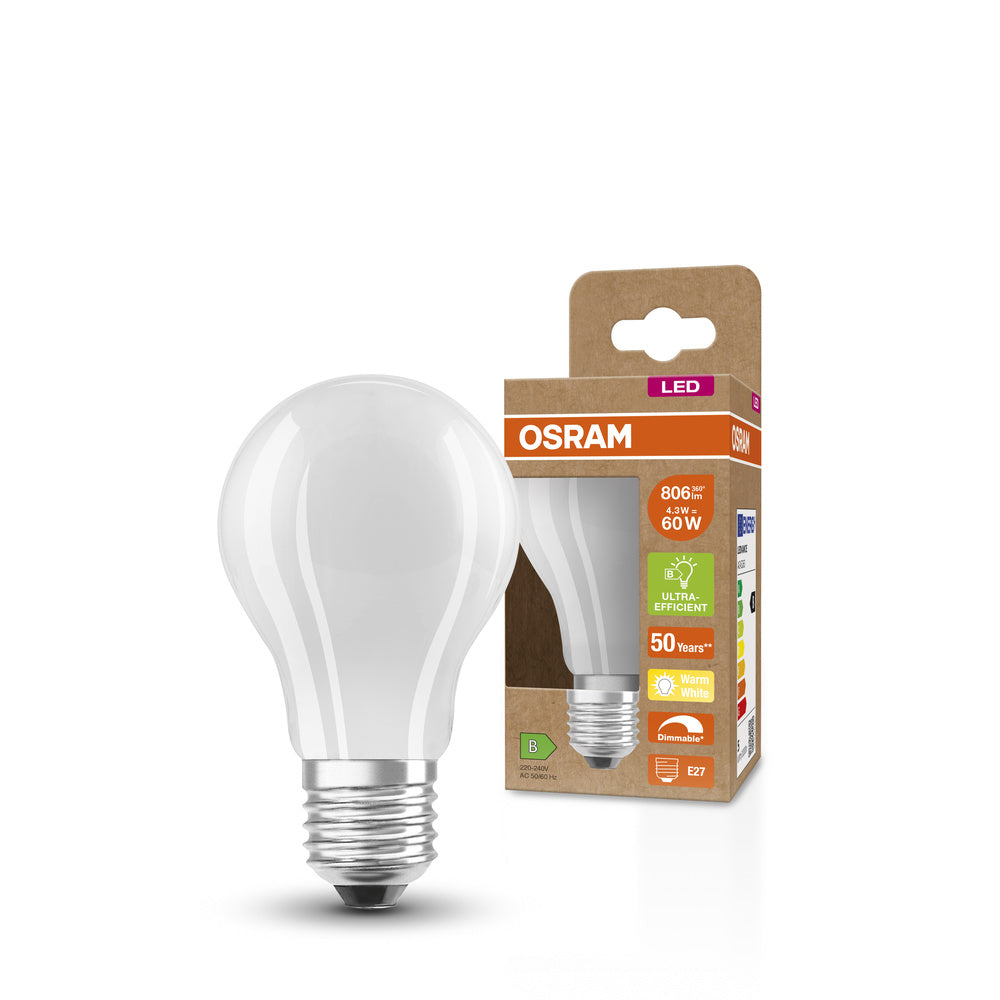 OSRAM SUPERSTAR+ CLASSIC A GLFR 60 Lampe LED, 4,3W, 806lm, E27