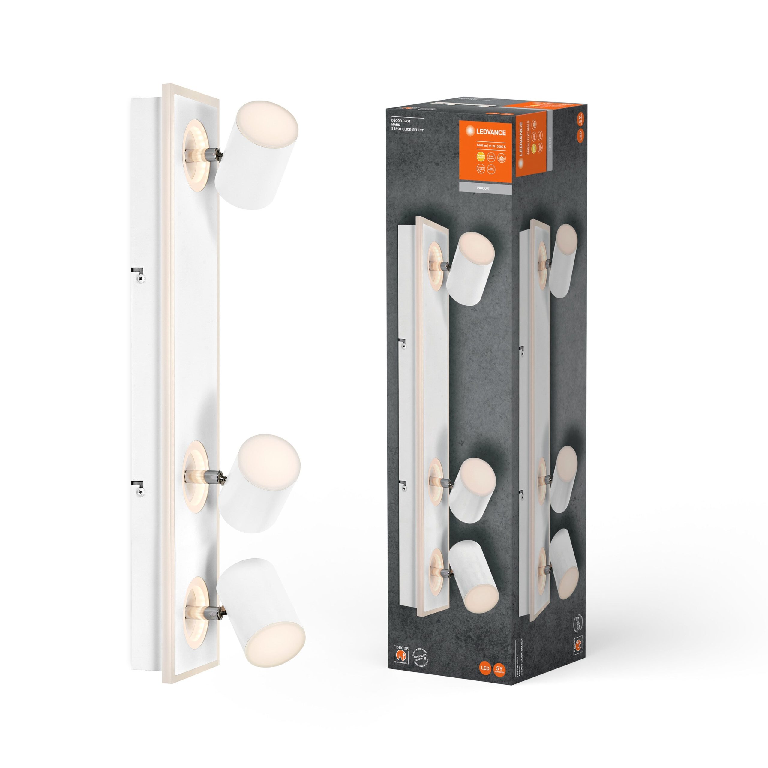 LEDVANCE DECOR SPOT MARS, 41W, 2 300lm, blanc