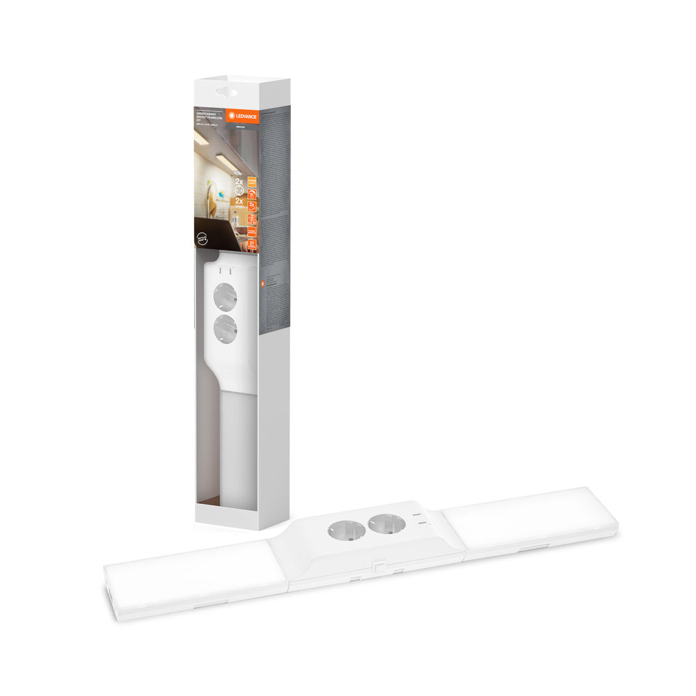 Kit d&rsquo;éclairage sous meuble LEDVANCE UNDERCABINET SOCKET FRAMELESS 830 DIM USB White, 500 lm, 3000 K, blanc chaud
