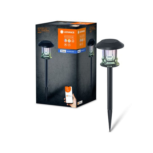 LEDVANCE SMART+ piquet de jardin solaire Bluetooth, noir