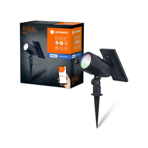 LEDVANCE SMART+ Garden Piquet de jardin solaire Bluetooth, noir