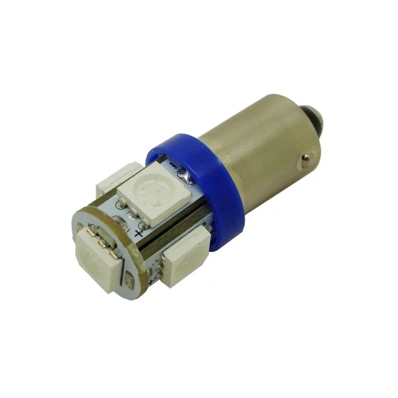 BA9S, LED 5x 5050 SMD – Bleu