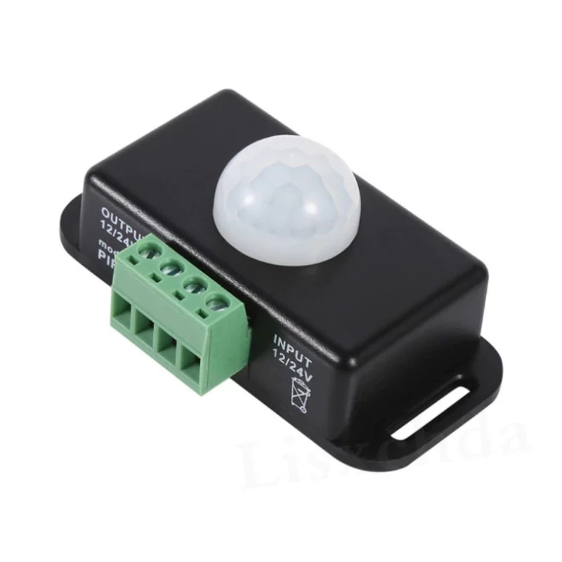 Détecteur PIR-8 12V/24V, noir