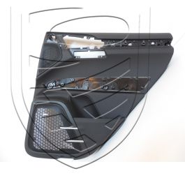 Porsche 958 Cayenne Garniture de porte arrière droite Cuir lisse noir
