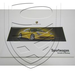 1reEDITION Porsche 996 GT3 Garantie & Entretien Carnet d&rsquo;entretien 2/03 (version allemande)