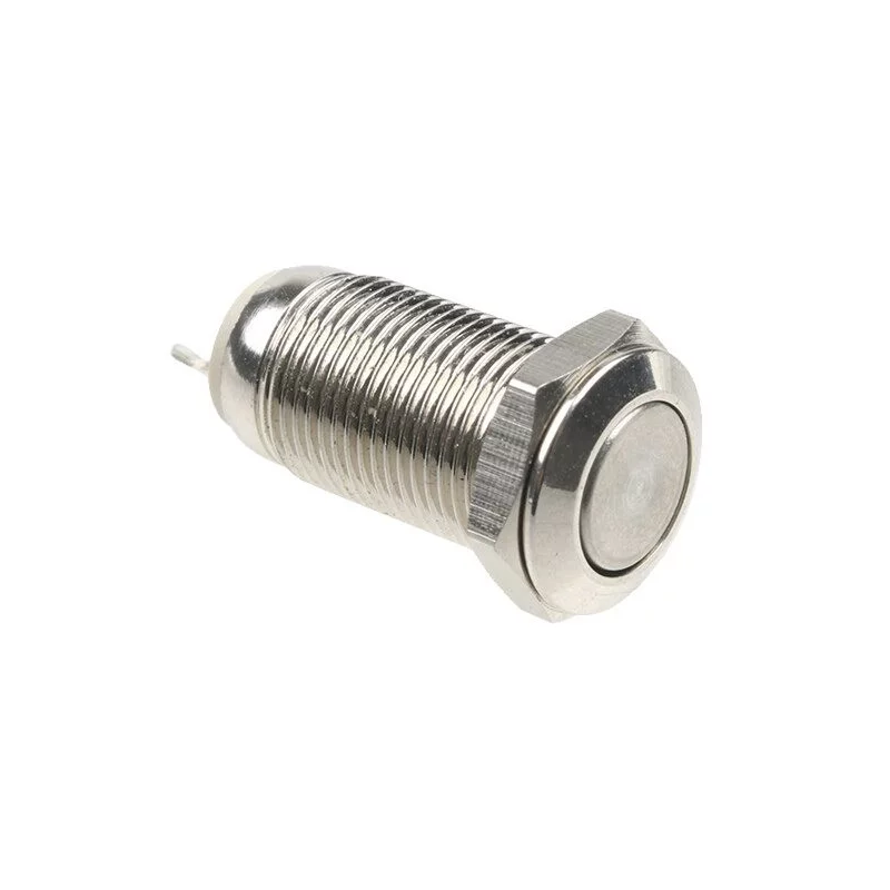 Interrupteur sans verrouillage, argent, diamètre 10mm, IP65