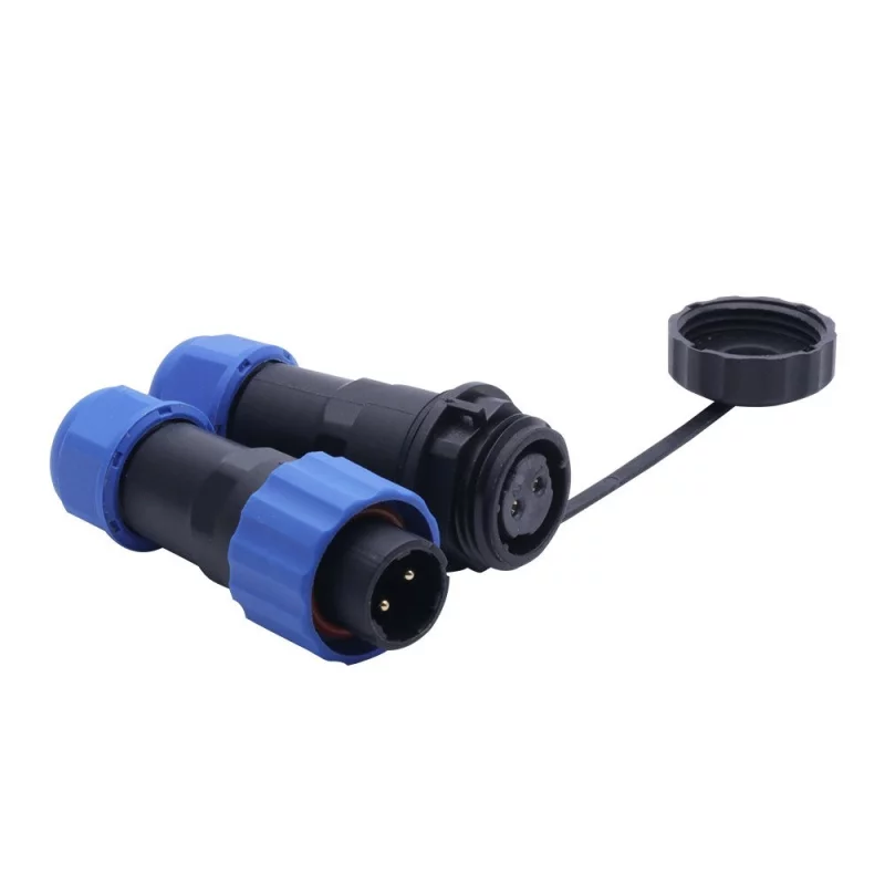 SP16, connecteur de câble étanche IP68, 2 broches