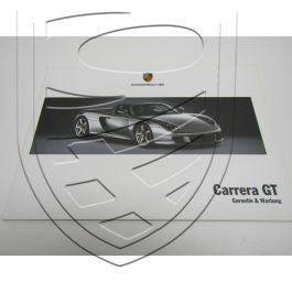 1reEDITION Porsche 980 Carrera GT Garantie & Entretien Carnet d&rsquo;entretien 7/03 (version allemande)